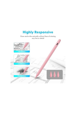 Apple Uyumlu iPad, 2018-2025 Pro11m4-air11m2-ip10/9/8/7/6-air5/4/3-mini6/5 İçin Avuç İçi Reddi Aktif Stylus Kalem