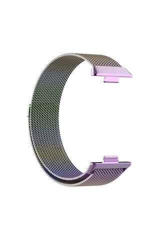 Kilifone - Huawei Watch Fit 3 Uyumlu - Kordon Metal Kordon Krd-01 - Colorful