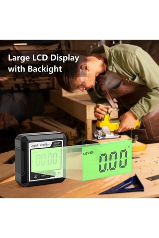 Pazly Tabanlı Seviye Seviye Protractor Ölçer Ölçer Mıknatıslı Lcd Kutusu İnkılometre Hassas Elektronik Dijital Bulucu Açı Açı Gf