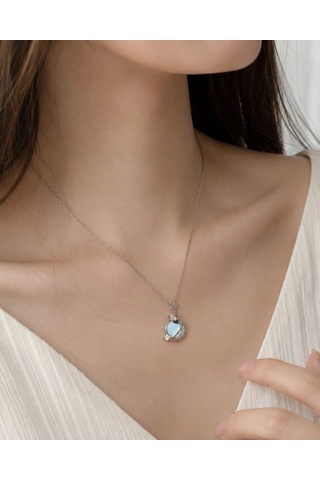 Gökyüzü Temalı Opal Kolye Çok Renkli