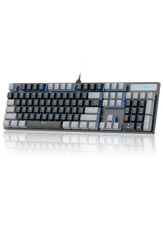 Magegee Mk-storm 104 Tuş Red Switch Kablolu Türkçe Q Gri-siyah Gaming Klavye