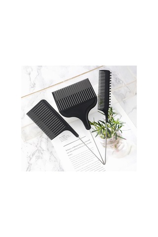 Singree R-21173 Model Saç Boyama Tüpü Seti - 3'lü Paket, Bölümlü Boyama İçin Çelik İğne Tarak, Pa+abs Malzeme