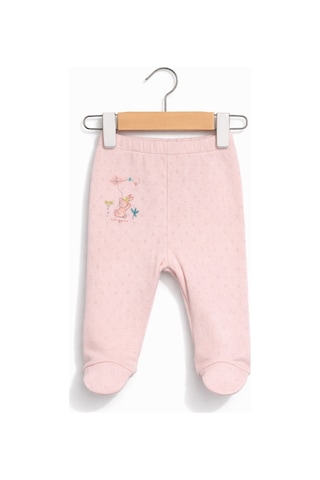 For My Baby Beli Lastikli Patikli Bebek Tek Alt Pembe