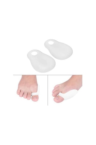 Ayak Baş parmak Bunyon Koruyucu Makarasız Halluks Valgus Silikon yara nasır Set 2 li başparmak