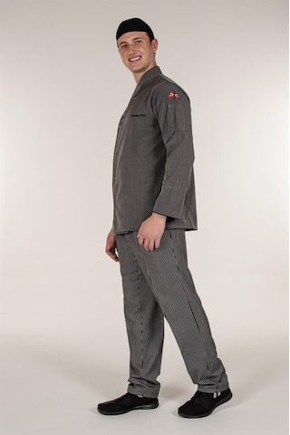 Siyah Çizgili Aşçı Şef Pantolon