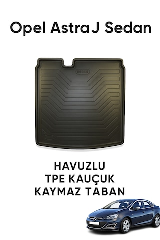 Opel Astra J Sedan 2010 2018 Uyumlu 3d Bagaj Havuzu Premium
