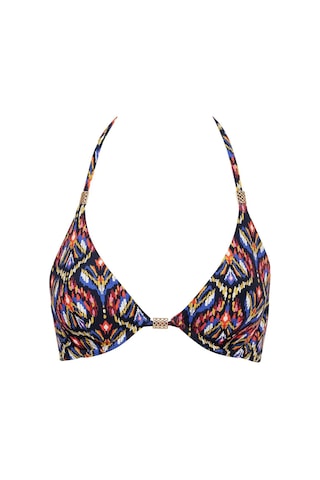 Aubade Sunkissed Allure Balenli Üçgen Bikini Üstü, Ikat Desenli, Altın Detaylı Çok Renkli