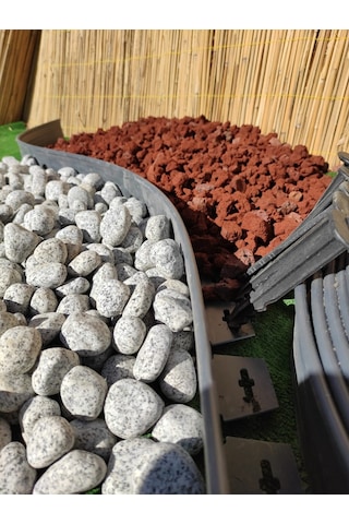 Çim Ayırıcı 5 Metre Çim Sınırlayıcı Taş Toprak Ayıracı Çim Bariyeri