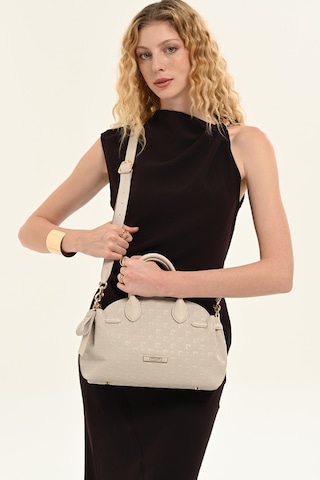 Pierre Cardin 05pc26y010061 Logolu Suni Deri Ayarlanabilir Askılı Omuz Çantası Bej
