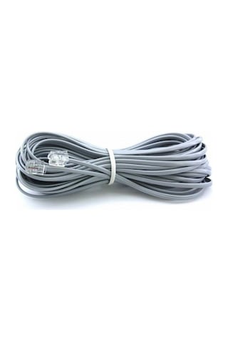 Primex Px-kkt20 2cx0.10mmx7 20 Metre Adsl Rj11 Telefon Kablosu Gri, Adsl, Vdsl 2 Canlı Kablo