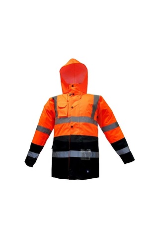 Junıor Jn1014 Waterproof Fosforlu Oxford Parka Turuncu Lacivert Xxl Beden Turuncu