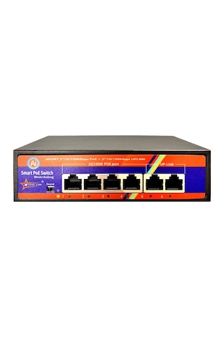 Ventus Starlink TS-L442GN 4 Port Poe + 2 Uplink 78 W 10/100 MBPS Switch