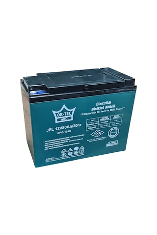 Ortec 12V 80 AH Jel Solar Sistem Aküsü 2023