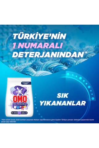 Omo Matik Toz Çamaşır Deterjanı Sık Yıkananlar Beyaz Ve Renkliler İçin 7.5 Kg 50 Yıkama