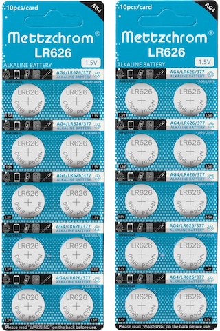 Mettzchrom Kol Saat Pili 377a Lr626 Ag4 1.5v Kol Saati Pili 20'li