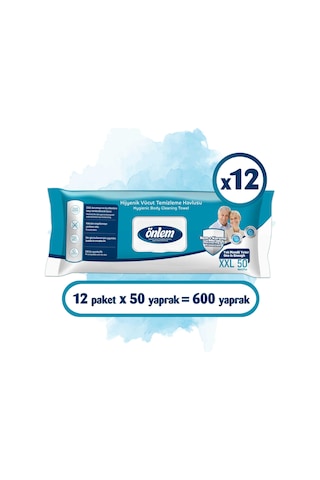 Önlem Hijyenik Vücut Temizleme Havlusu XXL 50x12