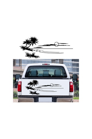 Monyee Kamyon, Karavan Ve Kamp Araçları İçin Siyah Vinyl Sticker - Özel Desenli Vücut Decal