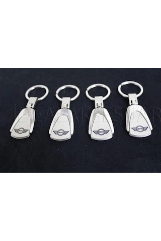 Mini Cooper Metal Oval Anahtarlık Şık Kaliteli Aksesuar Çanta Araba New