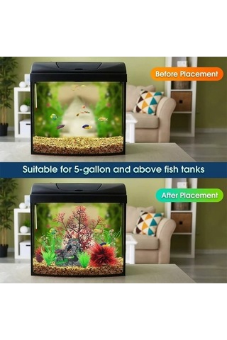 Tongxida 18 Renkli Akvaryum Bitkisi, Farklı Boyutlu Sahte Plastik, Temiz, Su Kalitesini Etkilemez