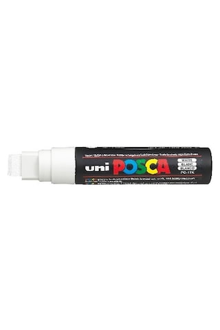 Hobi-Marketart Uni Posca Pc-17K Boyama Markörü 15 Mm Kesik Uç Beyaz