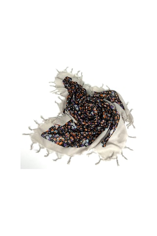 Shawl Secret Sökme Boncuklu Pamuk Yazma - 05868 Siyah-taş