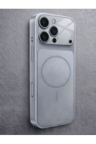 Ag Glass Apple Uyumlu iPhone 16 Pro Telefon Kılıfı Silver