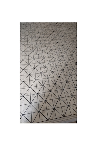 Zen Serisi 200x290 6m2 Dokuma Yazlık Halı Kemik Antrasit