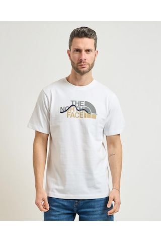 The North Face Mountain Line Erkek Beyaz Tişört Nf0a8guxfn41