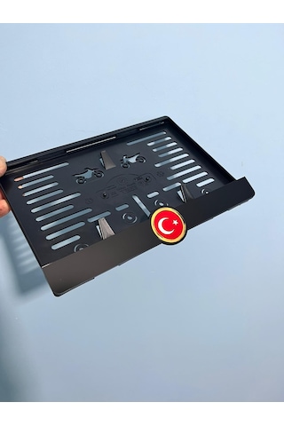 Tr Bayrak Gold Temalı Pleksi Motor Plakalığı