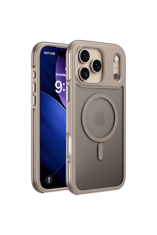 Buff Apple Uyumlu iPhone 17 Pro Magsafe Air Bumper Case Gold