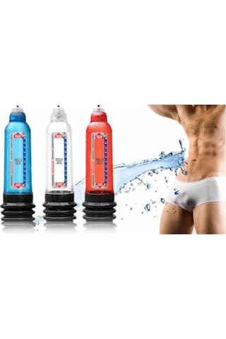 Hızlı Express Bathmate Hydromax X30 Kemerli Sulu Vakum Penis Pompası Şeffaf