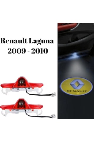 Renault Laguna 2009 2010 Uyumlu Kapı Altı Led Aydınlatma 3 Boyutlu Logo Lazer Işık Geçmeli 2li Set
