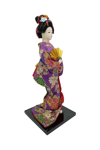 Japon Kimonolu Geyşa Bebek Kabuki Biblo 30 Cm No.14 Anime