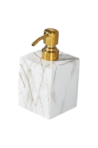 Homyl Mermer Dokulu Sabunluk Pompası Sabunluk, Banyo Sıvı Altın