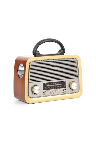 301 Fenerli Nostaljik Müzik Kutusu - Bluetooth Radyo - MP3 Çalar