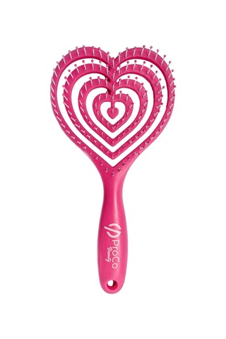 Proco Proco Beauty Love Saç Fırçası - Üç Boyutlu 3d Esnek Kalp Saç Fırçası