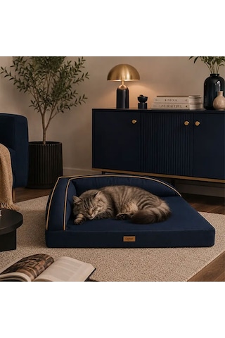 Lepus Corner Seat Kedi Ve Köpek Yatağı Lacivert 54x77 Cm 249-54014.01