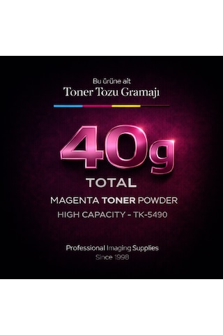 Kyocera Tk-5490 Toner Tozu Kırmızı 40 Gr Ma2101cfx Ma2101cwfx Pa2101cwx Pa2101cx Ma2101 Pa2101