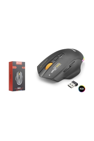 Mkespn W601b Tri Mode Rgb Gaming Mouse 12800 Dpı 7 Tuş Makro 1000hz Siyah Diğer