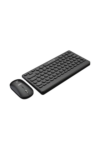 Gravion Km-bt37 Çif Modlu Wireles Bluetooth Klavye Mouse Set Siyah Optik