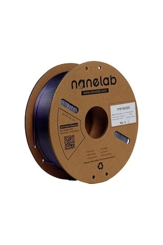 Nanelab Çift Renkli Silk Pla Filament - Siyah-mor - 1.75mm - 1kg