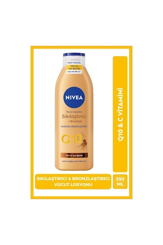 NIVEA Q10 Sıkılaştırıcı ve Bronzlaştırıcı Vücut Losyonu 250 ML