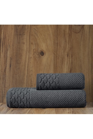 Soley Alana Extra Yumuşak Pamuklu Pirinç Örgü 2'li Havlu Seti HV.ALANA.2LISET