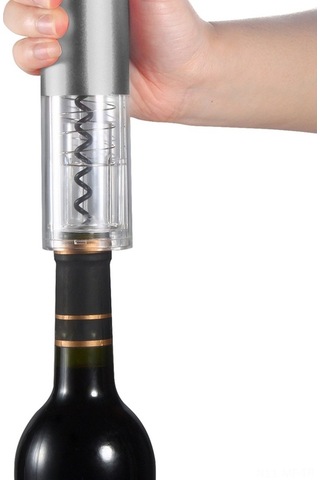 Novahub Usb Şarjlı Otomatik Şarap Açacağı, Gümüş Paslanmaz Çelik, Ev Ve Parti İçin Kullanışlı Gümüş