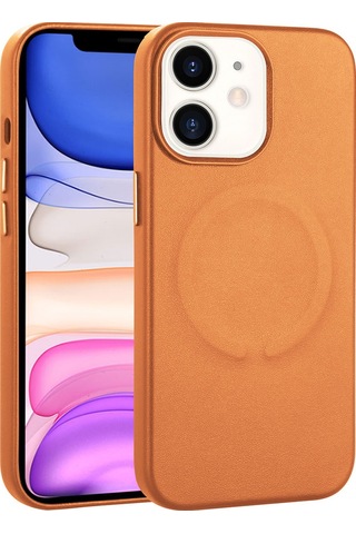 Apple Uyumlu iPhone 11 Pu Deri Magsafe Wireless Şarj Özellikli Zore Derix Kapak