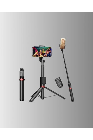 Canlı Yayın Ve Fotoğraf İçin Tripodlu Telefon Tutucu Çok Renkli