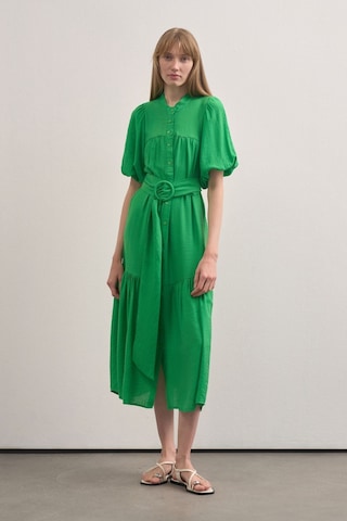 Mathilda Store Kadın Balon Kol Maxi Elbise