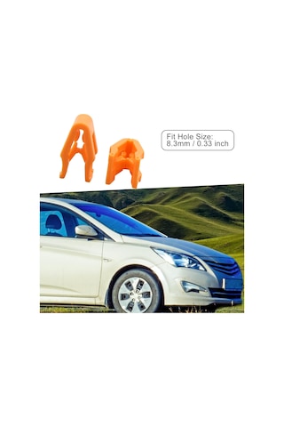 Konsol Montaj Klipsleri Gösterge Paneli Kaplaması Turuncu 25'li Set