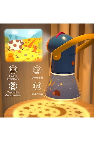 Mideer Masal Projektörü 4ü 1 Arada Kids Storybook Torch