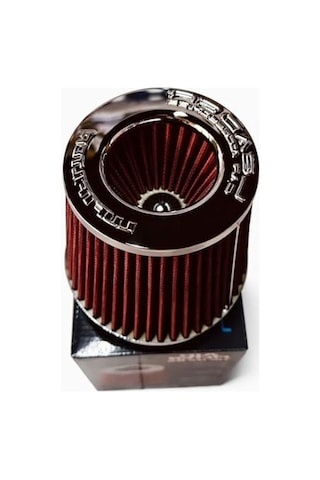 66mm Açık Hava Filtresi, Kırmızı Renk - Motor Performansı Arttırıcı